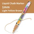 Professional 1mm light brown liquid chalk marker for glass and LED fluorescent boards - 0.7mm Single / Light Coffee
