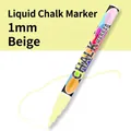 Premium beige 1mm dust-free erasable liquid chalk marker for glass and LED writing boards - 0.7mm Single / Beige