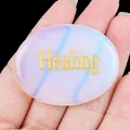 Pierre de palmier en opalite gravée Healing pour la méditation et l'équilibre pur - Guérison (Opale) Artificielle