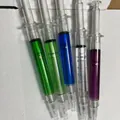 Creative multi-color syringe-shaped ballpoint pens set for school and office use - Syringe Gel Pen