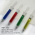 Creative syringe-shaped retractable ballpoint pens for students in assorted colors - Syringe Ballpoint Pen