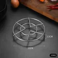 Heavy duty 15cm stainless steel circular steaming rack for pressure cookers and cooling - Zinc Plated Style / Diameter 16cm / 3cm