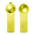 High-quality professional lime green Italian charms bracelet tool made of durable titanium steel - Round Yellow (ICH001-13)