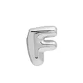 Silver bubble balloon letter F pendant charm for DIY necklace jewelry - Silver Letter F (Pendant Only, Without Chain)