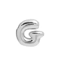 Shiny silver balloon style bubble letter G pendant for DIY necklaces - Silver Letter G (Pendant Only, Without Chain)