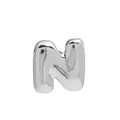 Polished silver bubble letter N balloon style pendant charm for DIY personalized jewelry. - Silver Letter N (Pendant Only, Without Chain)