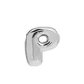 Elegant high-shine silver bubble balloon letter P pendant for DIY jewelry making - Silver Letter P (Pendant Only, Without Chain)
