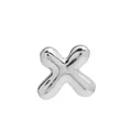 Silver balloon letter X bubble pendant for DIY necklaces - Silver Letter X (Pendant Only, Without Chain)