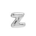 Polished silver bubble balloon letter Z pendant for DIY necklace personalized jewelry - Silver Letter Z (Pendant Only, Without Chain)