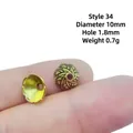 Calottes de perles fleurs en bronze vintage 10mm, apprêts pour la création de bijoux DIY - Motif en Relief Bronze Antique (34#)