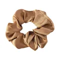 Premium golden bronze silk-like satin scrunchie, elegant French style hair accessory - Antique Copper Gold