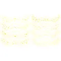 Eight sheets of gold foil freckle temporary tattoos with celestial star and moon designs - Gold Foil Style F (8 Sheets)