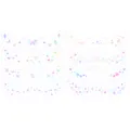Metallic holographic freckle tattoo stickers with butterfly and star patterns - Holographic Style E (8 Sheets)