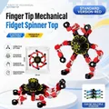 Rode transformeerbare mechanische vingertopspinner voor stressverlichting en plezier - Rood (Verpakt)