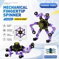 Trottola meccanica viola deformabile per dita con funzione luminosa per bambini - Viola (In sacchetto)