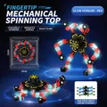 Red transformable luminous mechanical fidget spinner toy for stress relief - Luminous Red (Bagged)