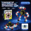 Luminous red deformable fingertip mechanical spinner toy for kids - Luminous Red (Chinese Box)