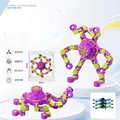 High-quality transformable mechanical fingertip spinner toy in purple and green - Purple & Green Radish (Bagged)