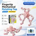 Deformable pink and white mechanical fidget spinner toy with a stackable design for kids - Pink & White Radish (Chinese Boxed)