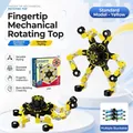 Yellow mechanical transformable fidget spinner toy for kids stress relief and play - Yellow (English Box)