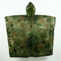Poncho mimetico impermeabile professionale con cappuccio per escursioni e pesca all'aperto - Mimetico Flecktarn