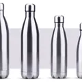 Silver stainless steel insulated cola bottle available in various sizes - 350ml / Steel Color