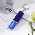 Flacon de parfum atomiseur 5ml rechargeable strass bleu porte-clés spray de voyage - Bleu saphir