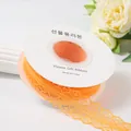 3cm wide orange hollow lace ribbon for floral gift packaging and DIY sewing crafts - 25 Yards 3cm / Orange