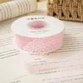 Roll of 3cm pink openwork lace ribbon for floral bouquet wrapping and DIY crafts - 25 Yards 3cm / Water Pink