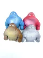 Set of four colorful muscular gorilla squishy fidget toys for stress relief and fun - 230g Small Gorilla Bulk (10*10)
