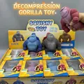 Set of 8 colorful squishy gorilla stress toys for ultimate relief and sensory fun. - 420g Gorilla (Boxed)