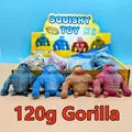 Set of four 120g colorful gorilla squeeze decompression toys for stress relief and fun - 120g Small Box Gorilla