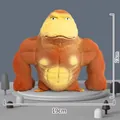 Orange muscular gorilla stress relief toy with 23cm height and 19cm width dimensions - 2300g Extra Large Gorilla