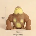 Brown and yellow gorilla squishy stress relief toy for anxiety, 15cm dimensions and 650g - 650g Gorilla (15*15)