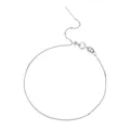 S925 sterling silver box chain bracelet with needle pin for DIY bead threading. - 925 Silver / White Gold
