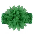 Adorable green chiffon flower headband for baby girls infant hair accessory - Green