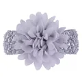 Elegant soft chiffon flower headband for baby girls and toddlers in light purple - Gray