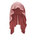 Red terracotta cooling hooded towel designed for sun protection and quick-drying sports use - Button Shawl Style / 63*30CM / Lotus root pink