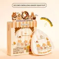 GECOMO triangle marshmallow powder puff with cute bear themed packaging box - Baking Bear Puff Set (Small Triangle)