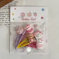 Süße bonbonfarbene Cartoon-Bär-Haarklammern-Set für Mädchen im Sweet-Style. - Süßer Bär (12) / 5er Pack