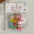 Süßes bonbonfarbenes Cartoon-BB-Haarspangen-Set für Mädchen Bobbie Girl Haarschmuck - Rosa Hase mit Kranz (13) / 5er Pack