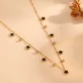 D205 Black Shell Star Necklace