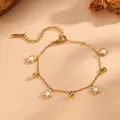 O612 White Shell Star Bracelet