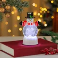 Exquisite glowing Christmas snowman music box ornament with snowflake interior decoration - Snowflake Snowman (11*8*17cm 580g)