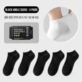 Set di 5 paia di calze nere usa e getta, taglia unica EU 36-43, ideale per viaggi - Taglia unica (Adatto per 36-43) / Calzini monouso confezione da 5 - Corti Nero / Nero
