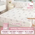 Set di biancheria da letto usa e getta con simpatica stampa di coniglietti viaggio - Set monouso da 4 pezzi - Coniglio Carota (Lenzuolo angoli Premium) / Letto 1.5-1.8m (Lenzuolo con angoli 210*200*15cm)
