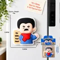 Cartoon Lu Xun Kühlschrankmagnet Figur mit chinesischem Text und Gewichtsangaben - Kühlschrankmagnet [Wie du willst]