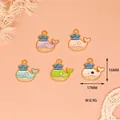 Macro view of colorful alloy whale sailor charms with dimensions 17mm x 16mm for DIY - Whale / Purple