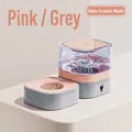 Fontana automatica quadrata per animali domestici in rosa caffè e grigio per gatti - Distributore d'acqua / Marrone