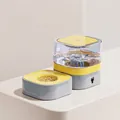 Distributore automatico d'acqua per animali domestici in giallo e grigio per gatti - Distributore d'acqua / Giallo